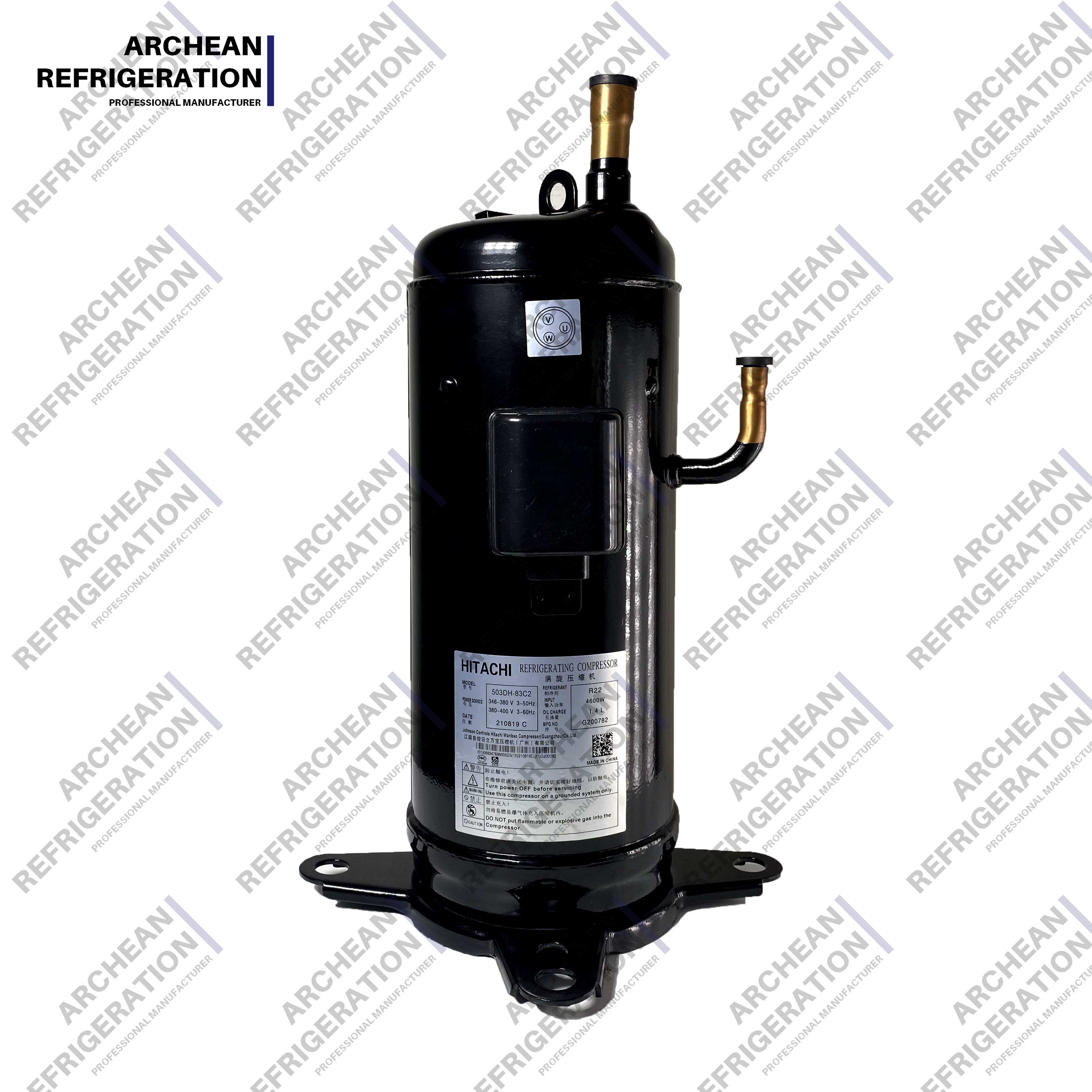 Hita-chi Inverter Compressor for Refrigerating Air Conditioner R22 401DHVM-64D1 303DHV-47B2Y 303DHV-47D2Y