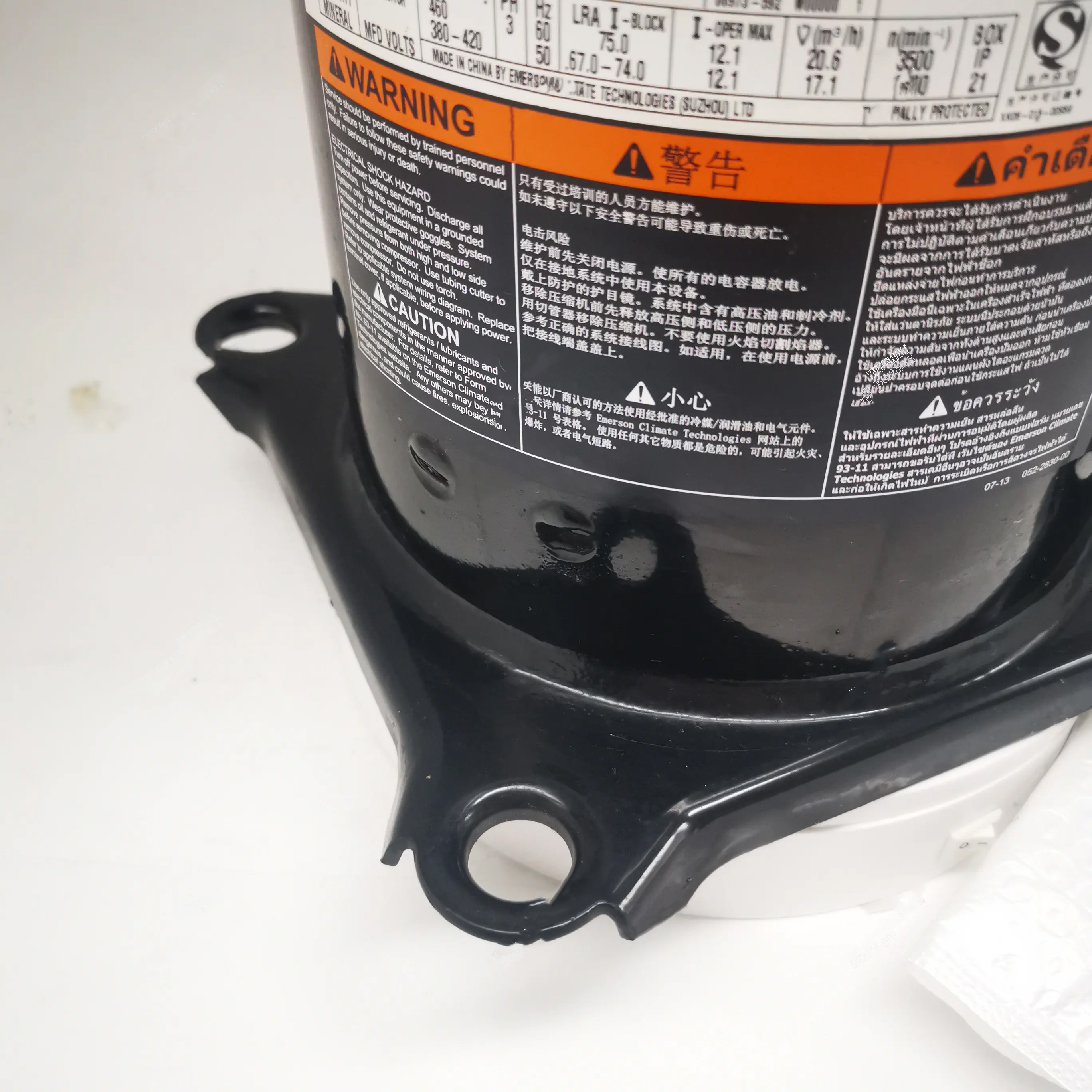 Competitive Price Refrigerator Compressor Parts 3hp Copeland Refrigeration Models ZR36K3-PFJ