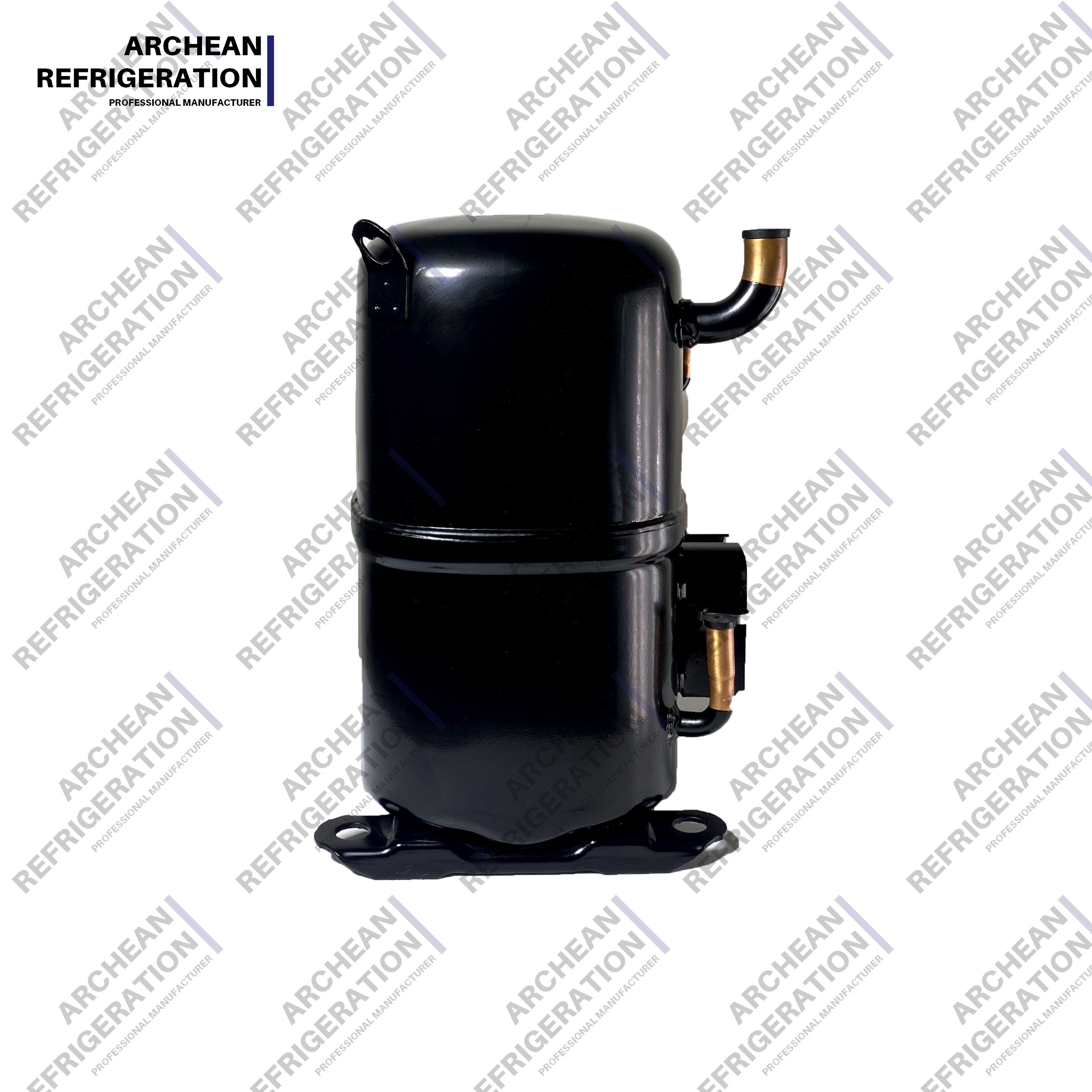 Commercial refrigeration compressor components and housing