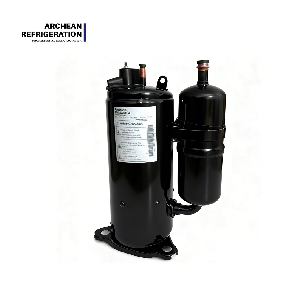 Pan-asonic Inverter Rotary Compressor R22 2V32S225AUA / 2V34S225AUA / 2V36S225BUA / 2V42S225AUA / 2V44W225AUD Used Refrigeration Compressor