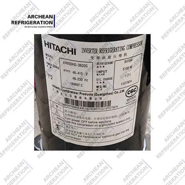 Hitachi DC Variable Frequency Compressor E405DHD-36D2G / -38D2G / -42D2G、E655DHD-65D2G & E656DHD-65D2G、E705DHD-72D2G & E706DHD-72D2G、E856DHD-80D2G